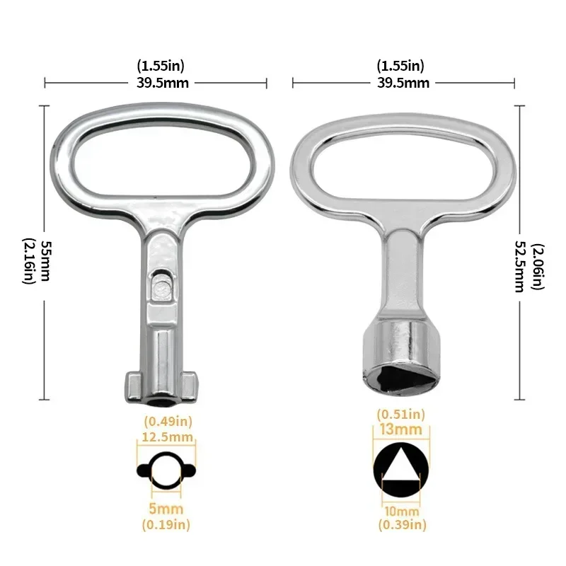 Torque Wrench Key Wrench Plumber Triangle Key for Electric Cabinet Subway Train Ferramentas Manuais инструменты дл