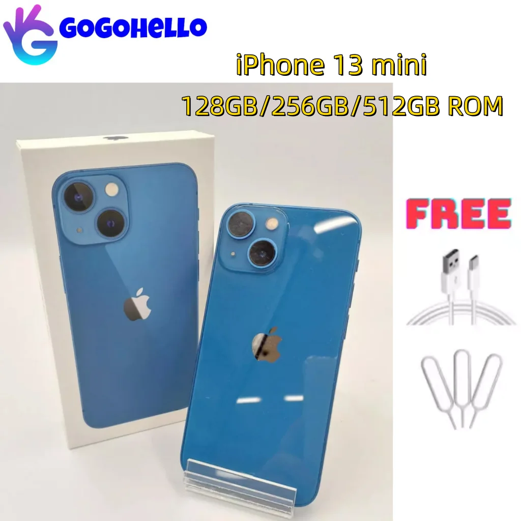 Original neue iPhone 13 Mini 4 GB RAM 128 GB/256 GB/512 GB ROM Hexa-Core A15 IOS 12 MP Kamera