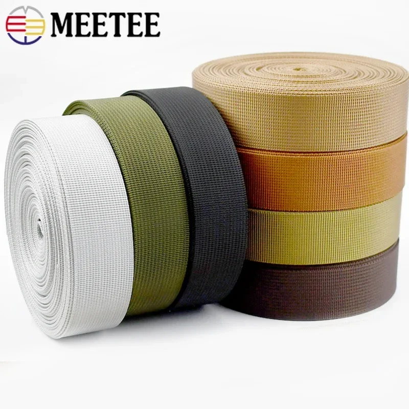 5Meters 20/25/32/38/50mm Thick 1mm Nylon Webbing Tape for Strap Safety Belt Knapsack Ribbon Band DIY Strapping Bias Binding