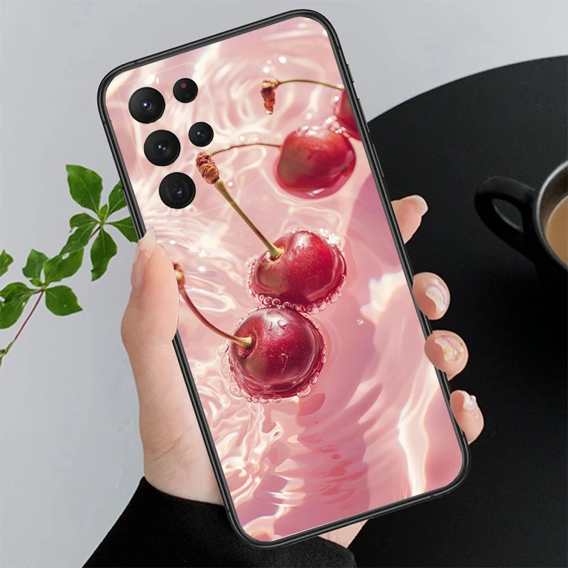 Cherry Phone Case For Samsung Galaxy A35 A55 A54 A15 A25 A05s A05 A22 A24 A52 A33 A34 M34 M14 M54 M23