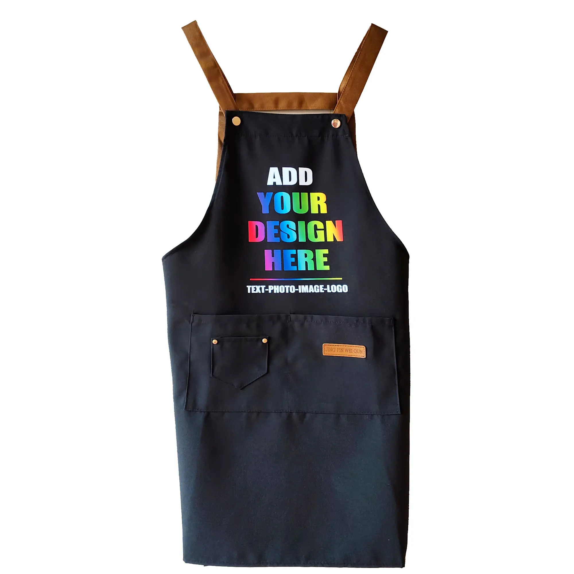 Custom Apron With Pockets For Men Women Personalized Kitchen Aprons Gift For Her Print Logo/Name/Image