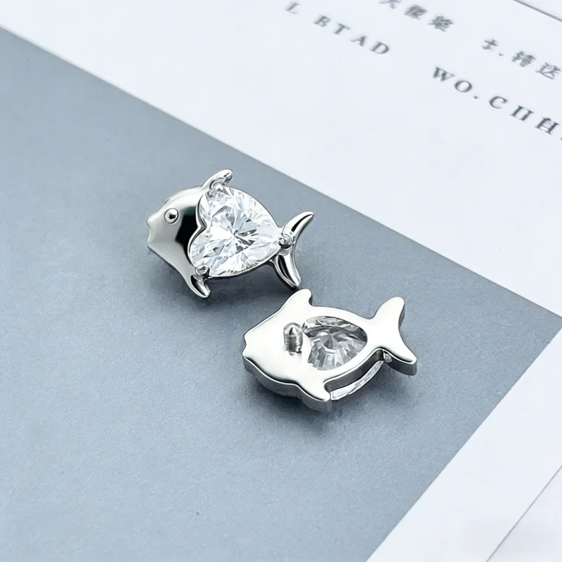 G23 Titan Delfin Lippenpiercing 16G Herz Zirkonia Labret Tragus Helix Knorpel Ohrring Schmuck für Nasenpiercing Ringe – Detail 5
