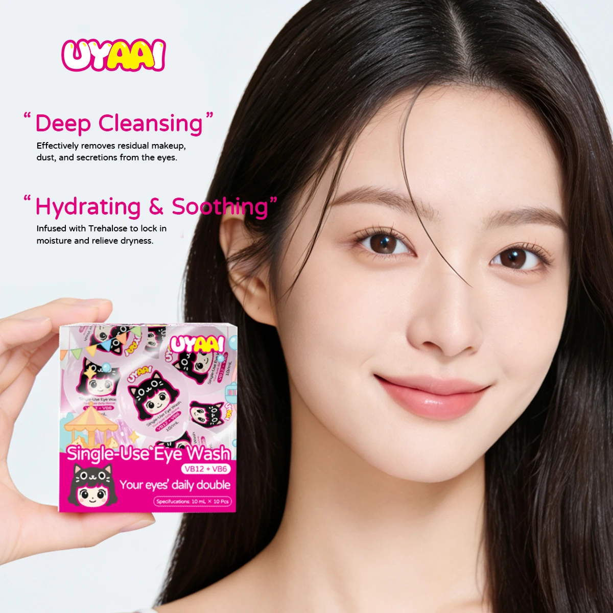 solucao-de-lavagem-ocular-de-uso-Unico-uyaai-limpador-suave-para-os-olhos-limpeza-delicada-solucao-hidratante-com-vitaminas
