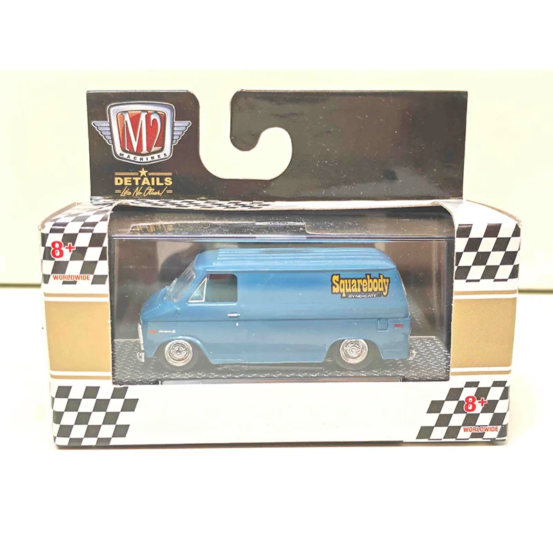 

M2 31500-HS47 Van Blue (Rusted) with Blue Interior Smoke Box Limited Edition to 6050 Pieces Worldwide 1/64 Diecast Model Car by