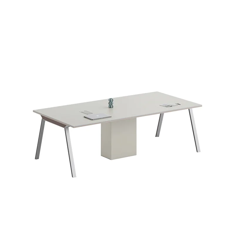 

Conference table simple modern negotiation conference long table rectangular office conference room table and chair combination