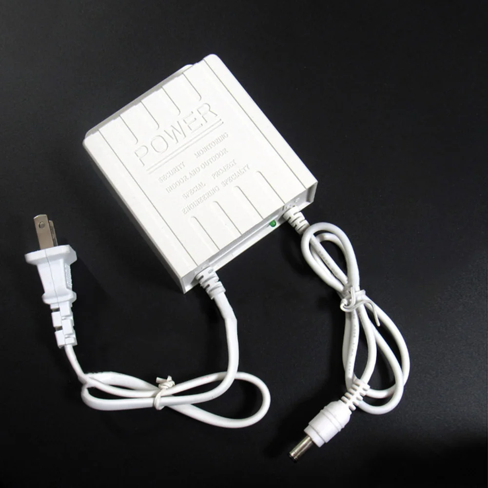 

1pc Rainproof 12V2A Uninterruptible UPS Power Supply Monitoring Camera Power Adapter Monitoring Security Waterproof Power Supply