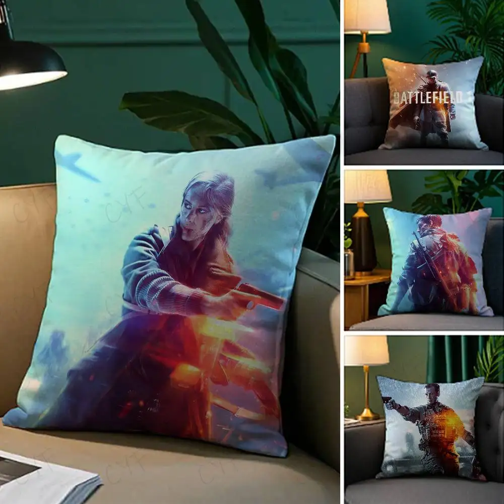 

Hot Cool Games B-Battlefield Pillow Case Custom Printed Brushed Fleece Pillow, Baby Skin-Touch, Eco-Friendly Dye-Sublimation Cus