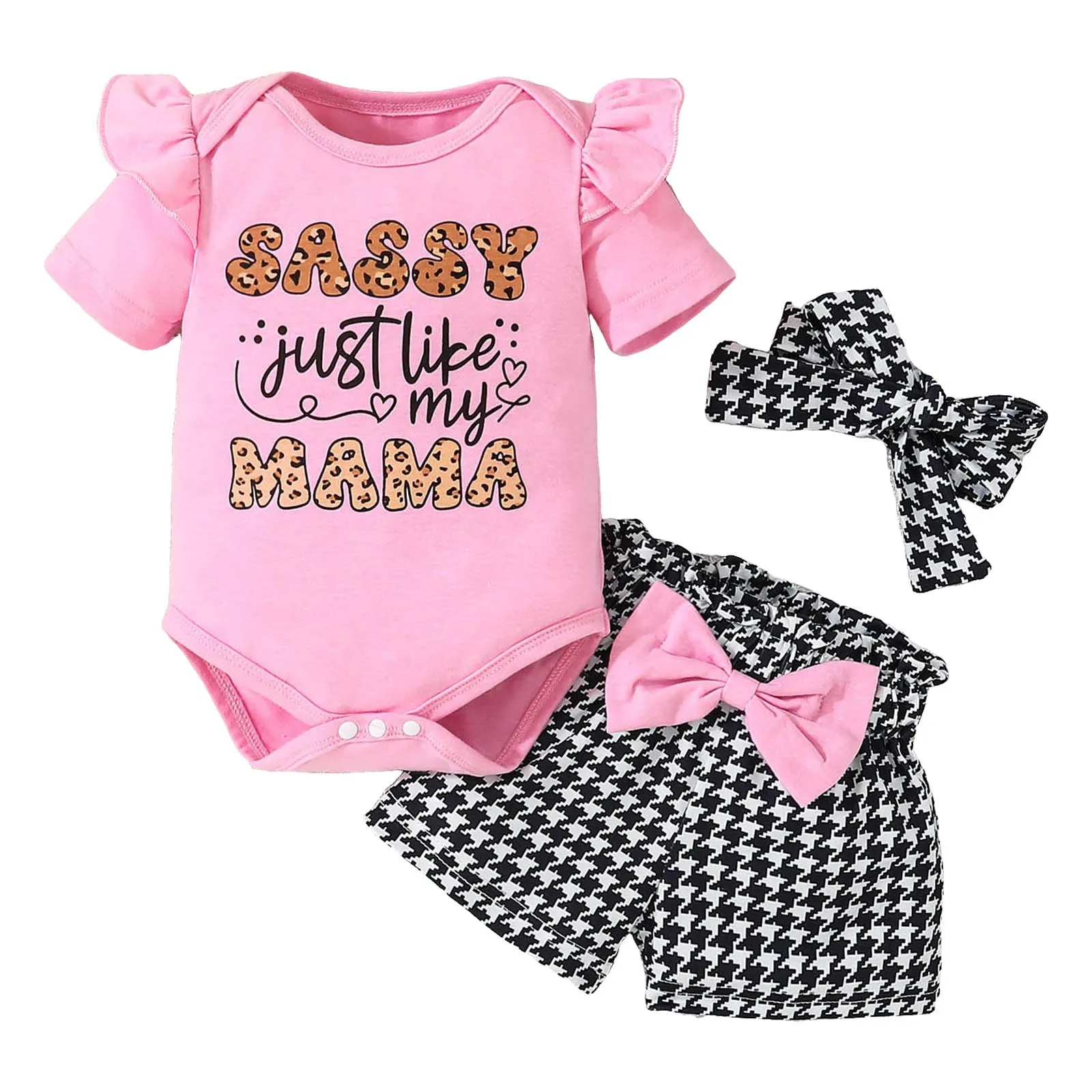 

Girls 5 Infants And Toddler Girls Baby Girl Cute Monogram Print Short Sleeve Women's Dress And Cute Little Infant Girl Outfit