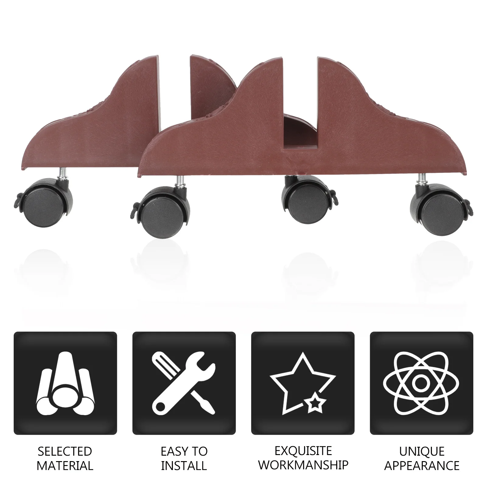 

2pcs Mobile Door Base Thickened Wear-Resistant Room Divider Stand For Office Home Privacy Screen Partition Brackets