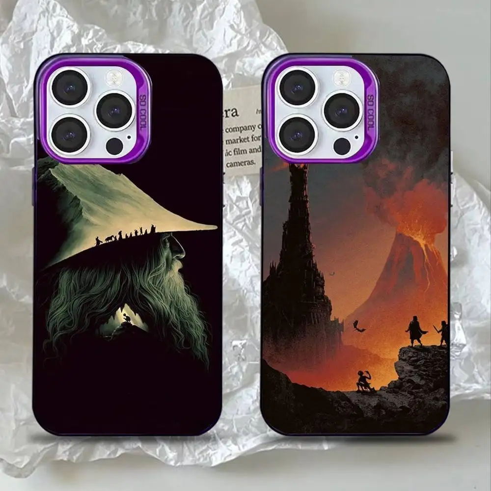 

Movie R-Rings Of The L-Lords Phone Case For iPhone 16,15,14,13,12,11,Mini,Pro,SE,MAX Purple Matte Silicone Cover