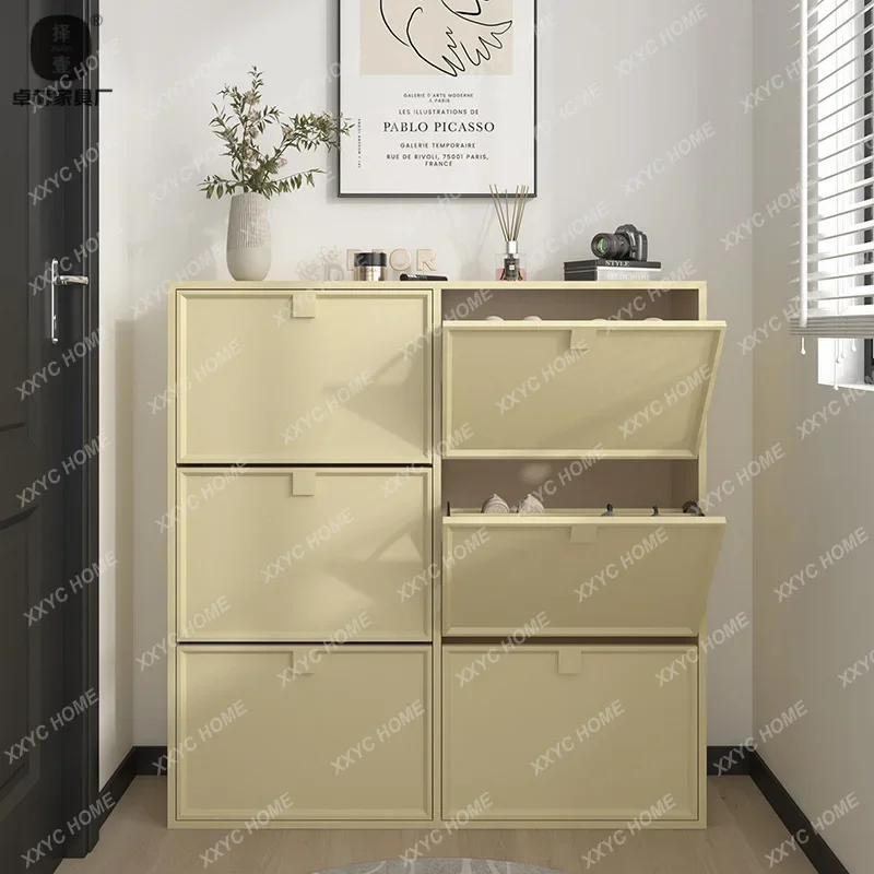 XX  simple small apartment household home tipping bucket shoe cabinet entrance paint locker storage cabinet wholesale