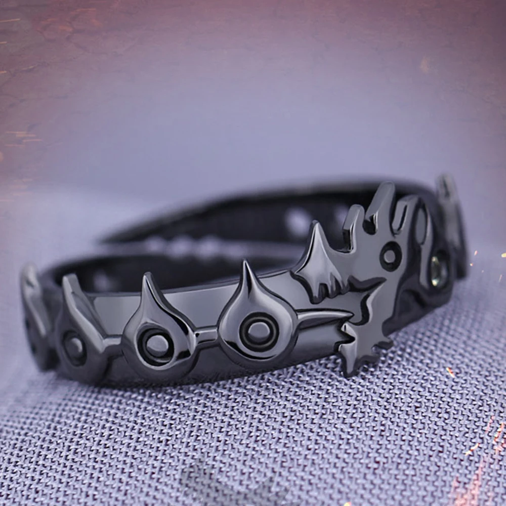 Men's Cosplay Rings Props Cartoon Sign Badge Opening Finger Ring Jewelry Cute Adjustable Dragon Sin Of Wrath Shape