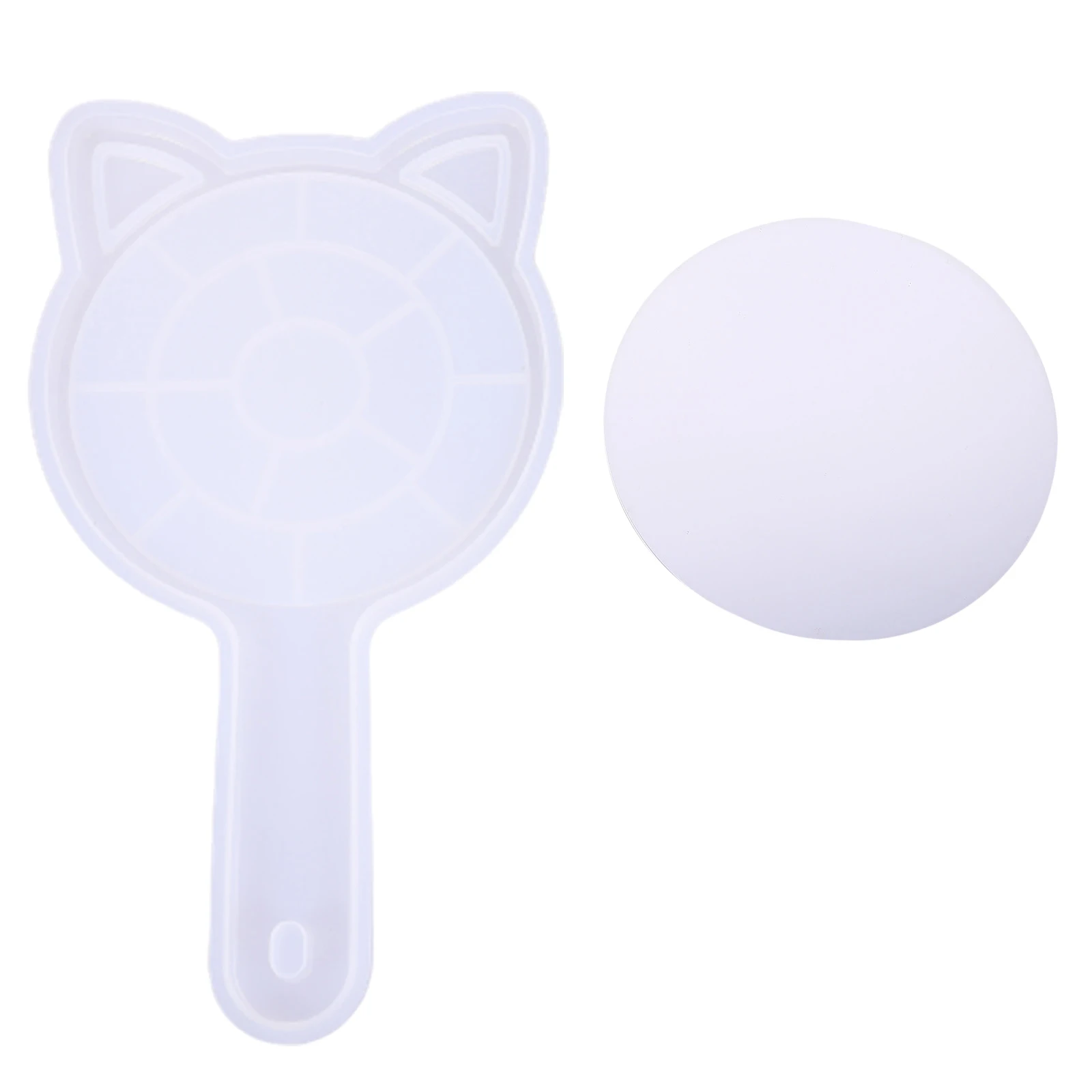

1Set Cute Cat Mirror Mold Silicone DIY Makeup Mirror Making Kit Easy Clean Lightweight Portable Craft Molding Tool for