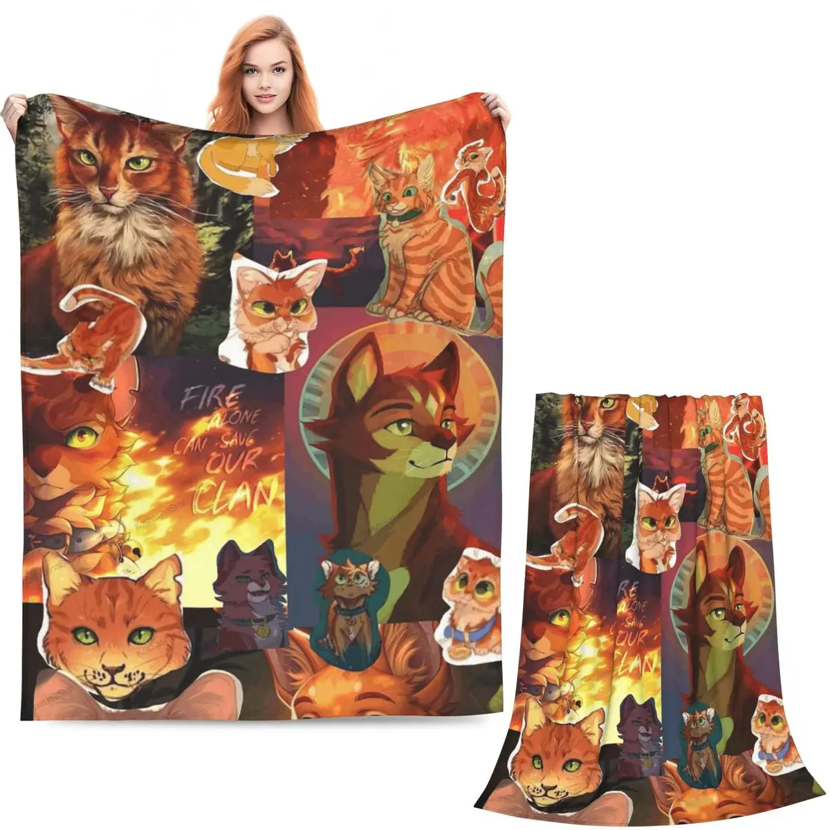 cobertor-de-flanela-macio-e-quente-com-estampa-de-gatos-guerreiros-four-warriors-para-cama-sala-de-estar-piquenique-viagem-casa-e-sofa