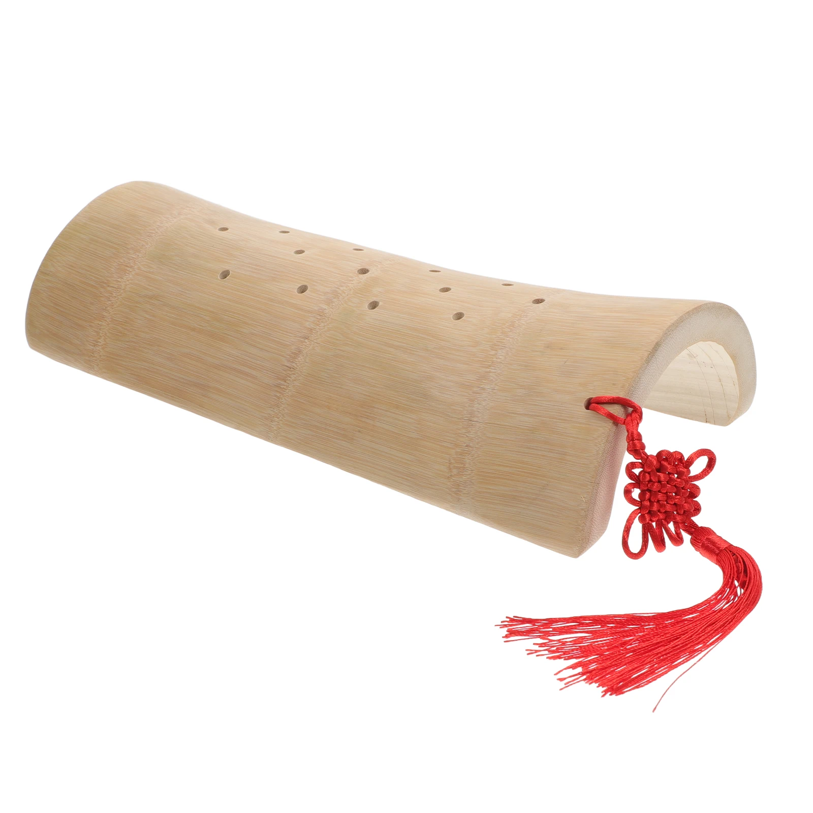 

Bamboo Pillow Ergonomic Lumbar Support Straight Spine Relax Neck Home Sauna Massage Pillows Resistance Practical Use