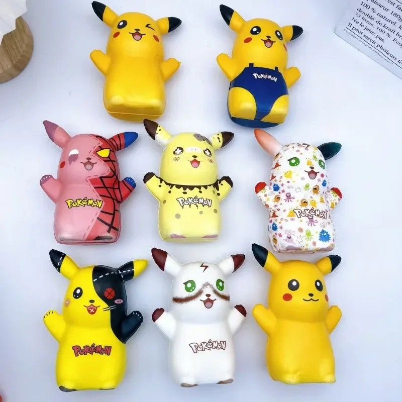 Pokemon Pikachu Squeeze Toys Cartoon Anime Cute Decompression Soft Slow Rebound Doll Toy Children Figure Toys Holiday Gifts