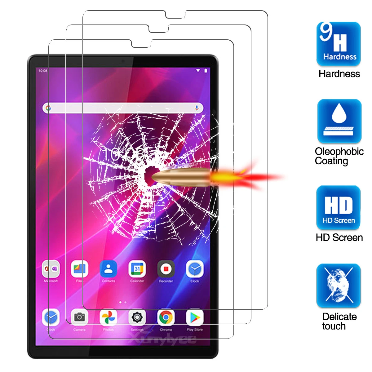 Screen Protector For Lenovo Tab K10 10.3' Tablet Protective Film Tempered Glass For Lenovo Tab K10 TB-X6C6F TB-X6C6X TB-X6C6NBF