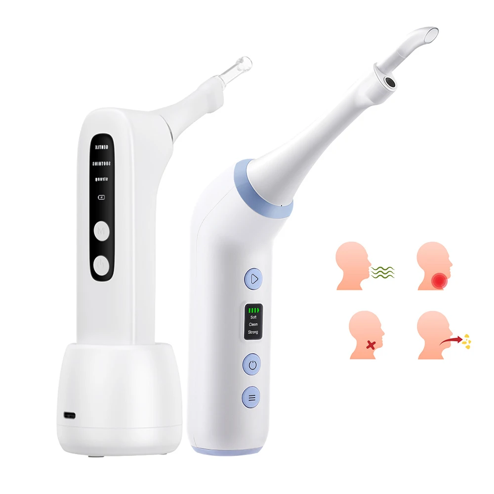 

Электрический миндаль для удаления камней, ирригатор полости рта и скребок для покрытия языка, встроенный светодиодный светильник, защита от неприятного запаха изо рта, уход за полостью рта для здоровья