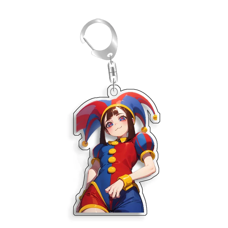 For The Amazing Digital Circus caine Jax Pomni Ragatha Gangle Acrylic Selfmade Cute Cartoon Anime Keychain Pendant Toy Gifts 5cm - view 2