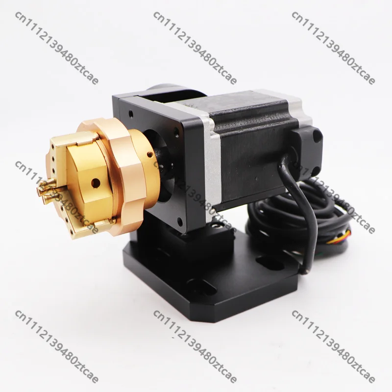 Auto Lock Rotary Axis Chuck Metal Laser Marking Machine for Ring Bracelet Jewelry Engraving - Precision Rotary Attachment
