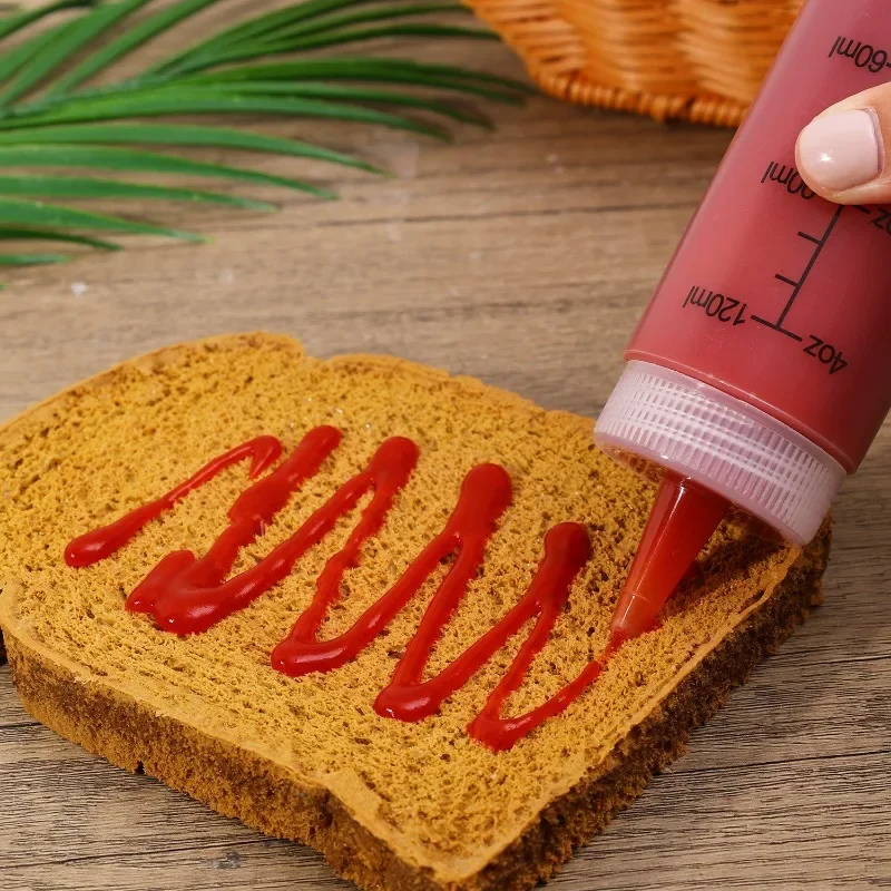 بهارات بلاستيكية زجاجات ضغط قابلة لإعادة الاستخدام مانعة للتسرب قوارب المرق الصلصات الزيوت موزع حاويات تخزين المطبخ المنزلية