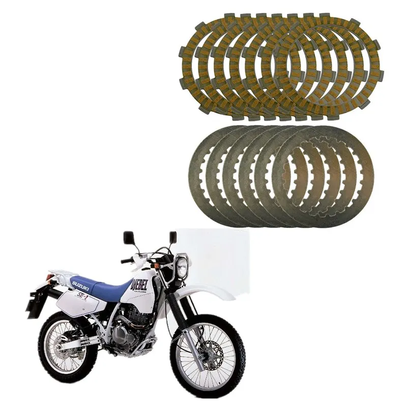 For SUZUKI DR250 1996-2008 Djebel 250 Twin Cam A set Motorcycle Engine Parts Clutch Friction Plates Kit & steel plates