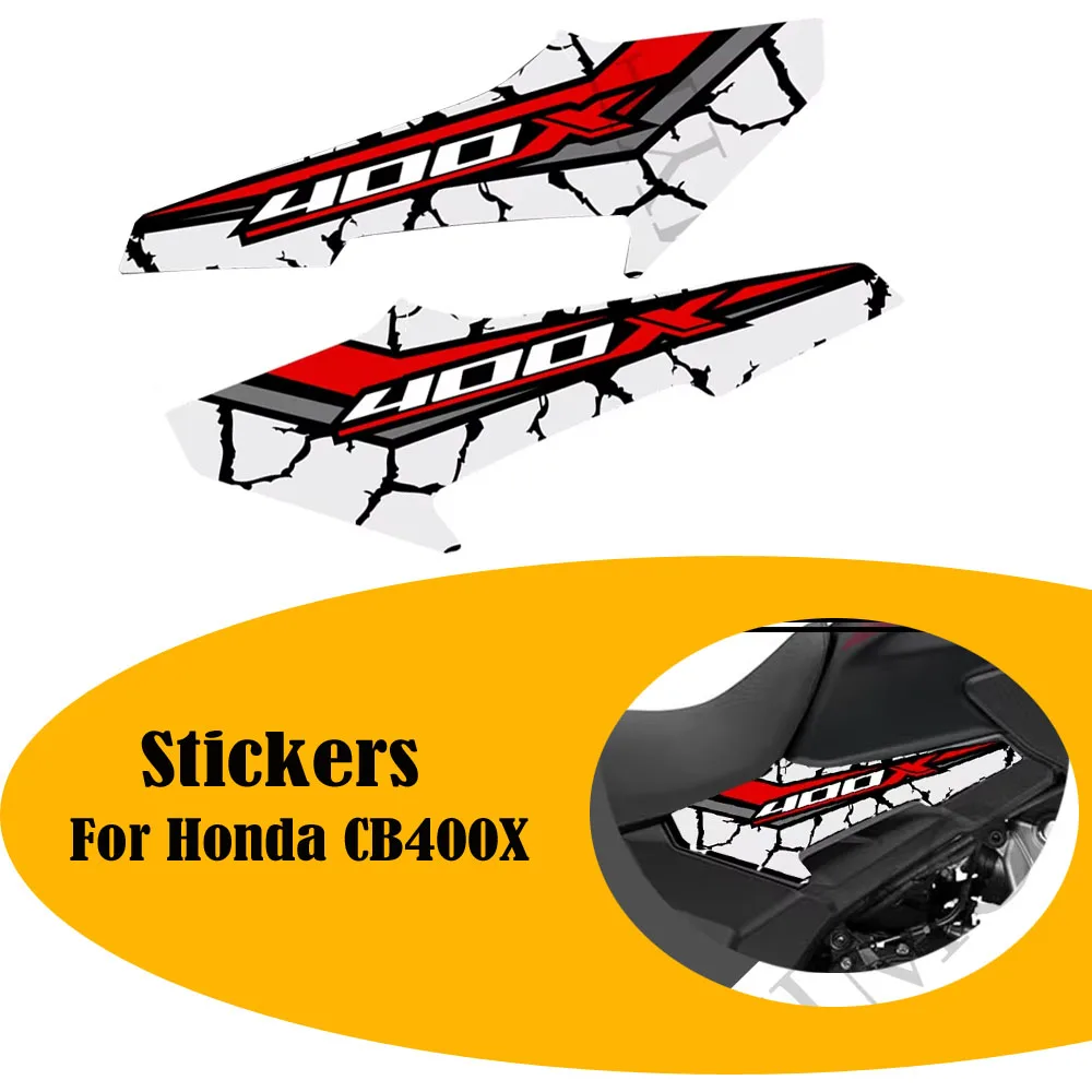 

For Honda CB400X CB 400X Protector Tank Pad Trunk Luggage Motorcycle Sticker Decal Emblem Fairing Fender Fuel Oil Kit Knee