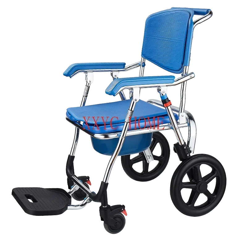 Bath Chair Waterproof Wheelchair Multi-Function Shift Machine Toilet Toilet Care Chair