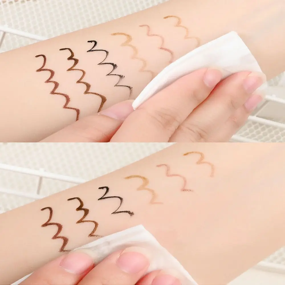 Delineador de ojos líquido resistente al agua, delineador de ojos de color ultrafino de secado rápido, bolígrafo de gusano de seda mate negro/marrón/rosa, embellecer los ojos