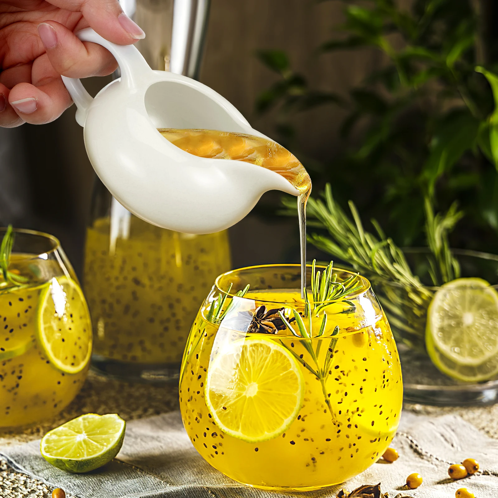 

3 шт., кувшины для сливок для кофе, молока, белые керамические мини-кувшины с удобной ручкой, подходят для вспенивания соуса и стола