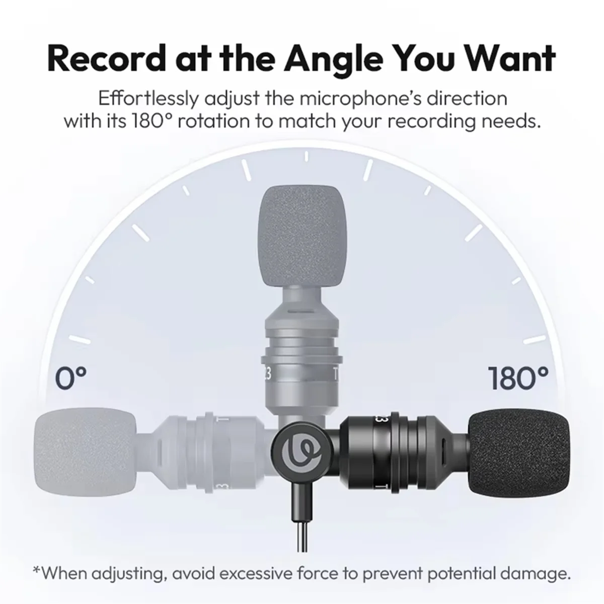 

2025+Type-C Mini Mic Ultra-Compact Microphone for Vlog Video Recording Live Streaming 360° Omnidirectional Condenser Mic