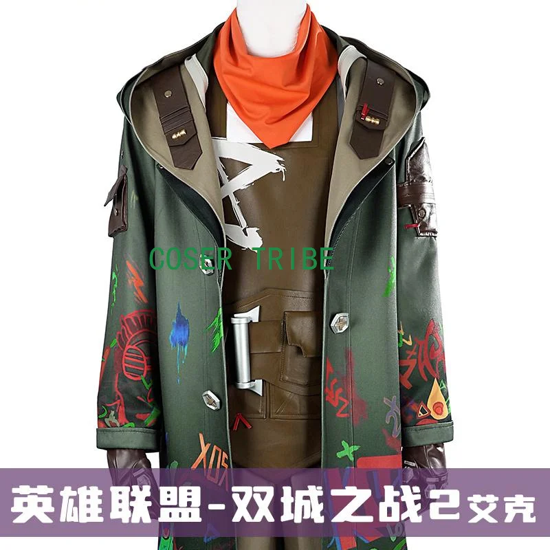 COSER TRIBE Lol Battle Of Two Cities 2 Ekko Cosplay Costume Cos Game Anime Party Uniform Hallowen Play Role Clothes Clothing