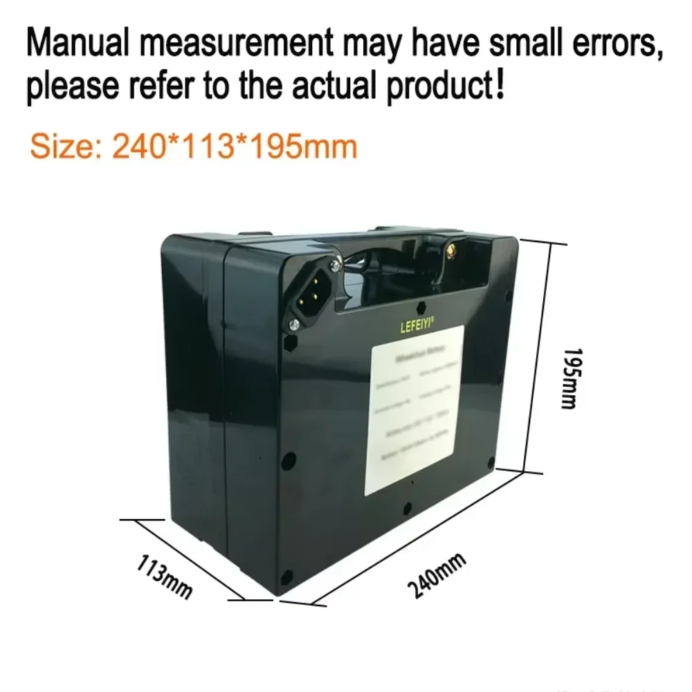 Akumulator litowy 24V 30000mAh do wózka inwalidzkiego elektrycznego, roweru, może zastąpić pakiet akumulatorów litowych 18650.