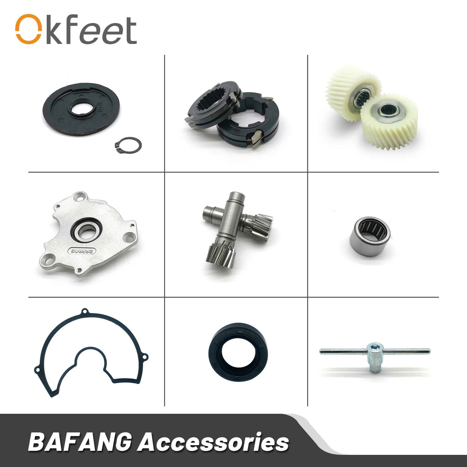 Accessori Bafang BBS01 02 BBSHD Tool pezzi di ricambio Replcement cuscinetto ingranaggio in Nylon per Kit motore centrale bici E-bike