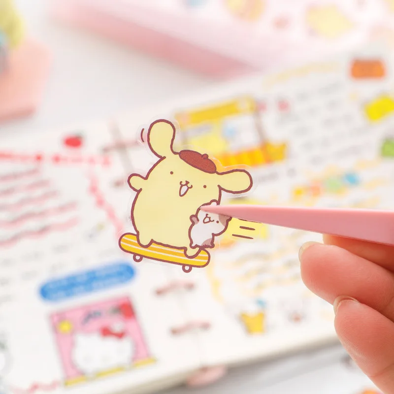 4pcs/pack Cute Kawaii Cartoon Decorative Stationery Stickers Scrapbooking DIY Diary Album Planner Notebook Sticker 스티커 papeleria