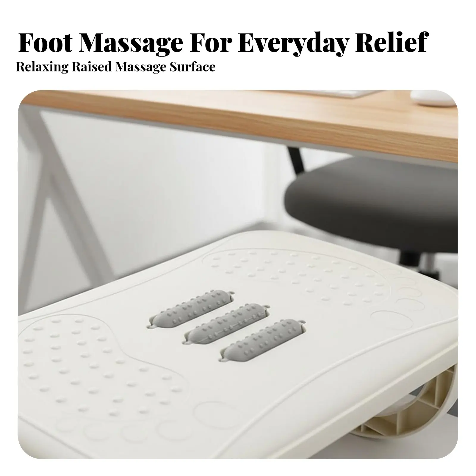 

Подставка для ног с массажной текстурой, нескользящая, для студентов и взрослых, для использования в поездках.