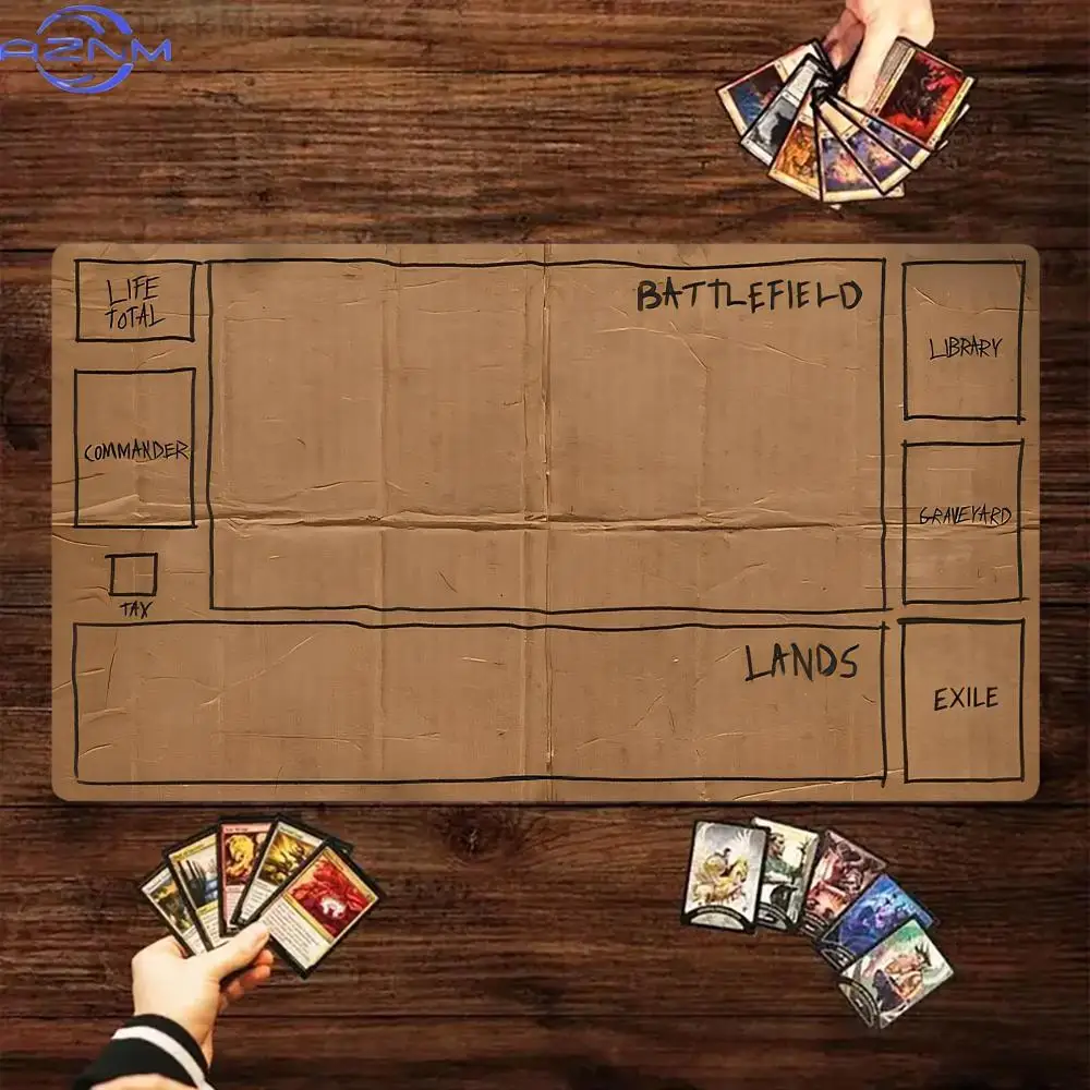 【60x35cm】Non-Slip Rubber mousepads Desk Mat with edge lock for keyboard and mouse Card Game Accessories Trading Card Collectors
