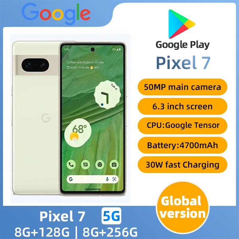 Google Pixel 7 5G Android 6.3Inch OLED 90Hz Screen  4700mAh Battery Good condition  used  phone