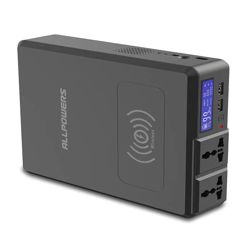 ALLPOWERS Wireless 154W Portable Power Station Universal Portable Source For Lighting/Audio Equipment/Laptop/Mobile Devices