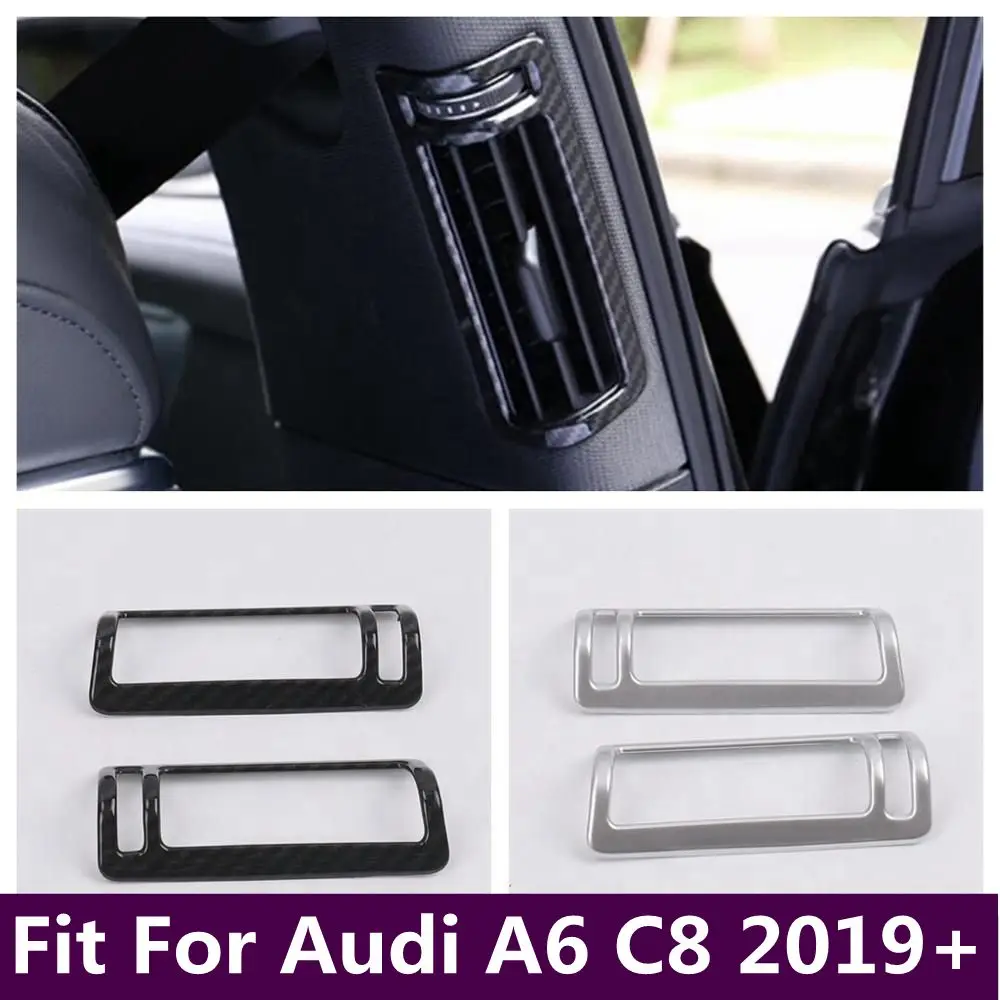 

Pillar B Air Conditioner Outlet AC Vent Decoration Frame Cover Trim Fit For Audi A6 C8 2019 - 2023 Car styling Accessories