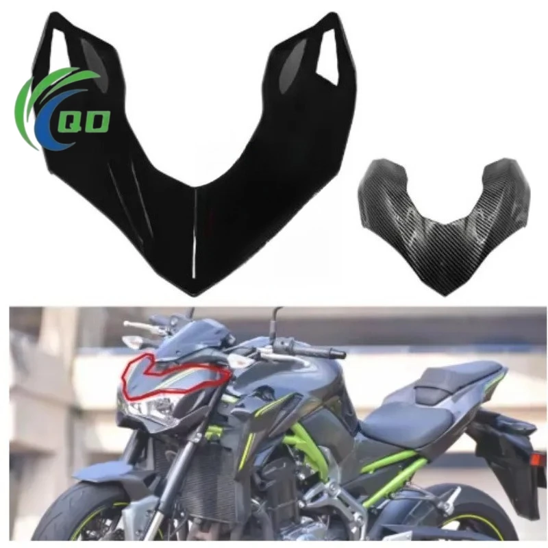 

Z900 Upper Front Headlight Fairing Beak Nose Cone Extension Cowl Winglet Wing Cover Fit For Kawasaki Z 900 2017 2018 2019 Carbon