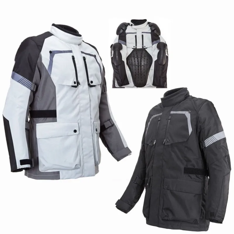 

LYSCHY LY-502 Four Seasons Detechable Waterproof Motorcycle Jacket Clothing Protective Gear Breathable Moto Mesh Jacket Suit