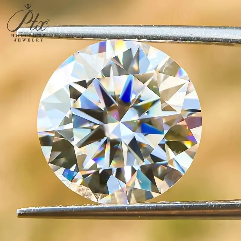 100 % echter Moissanit-Diamant, mehrfarbig, VVS1-Reinheit, 0,3–10 Karat, runde Form, GRA-Zertifikat, Schmuckmaterial, DIY-Zubehör. – Detail 12
