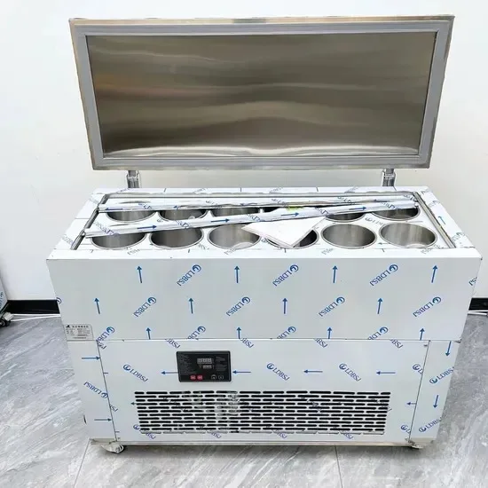 2025 Commercial Stainless Steels 12 Buckets Mein Mein Snow Ice Block Cylinder Snow Ice Block Making Machine Ice Brick Maker