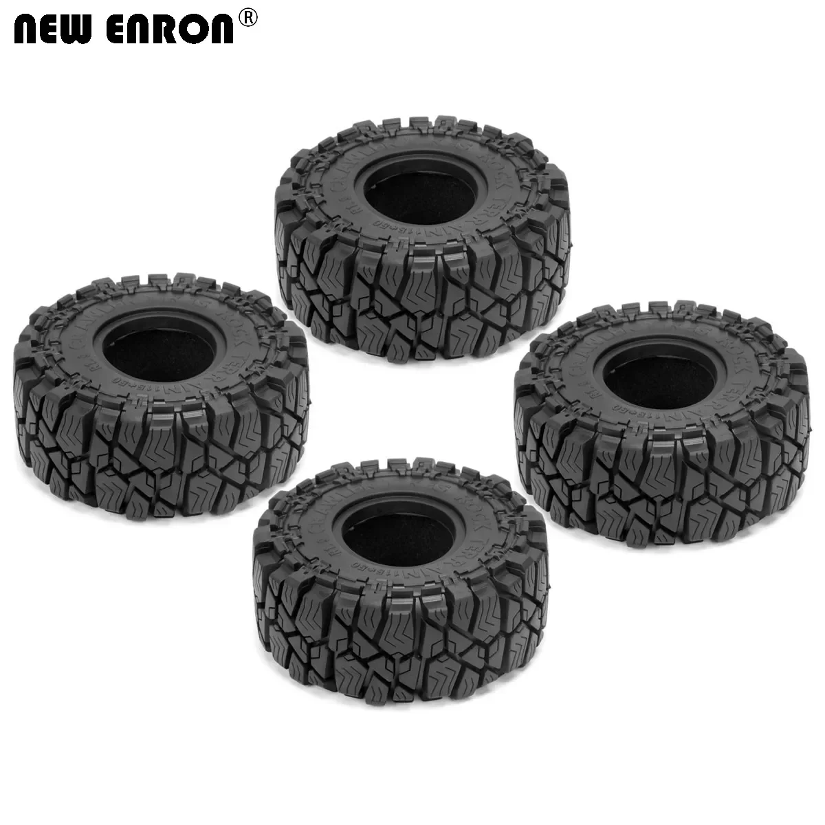 NEW ENRON 1.9 inch Rubber Wheel Tires Tyres 115*50MM for RC 12mm 1/10 Hex Crawler AXIAL SCX10 90047 TRAXXAS TRX4 REDCAT