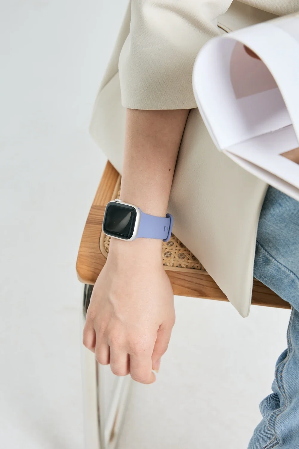 Bellissimo cinturino in silicone per cinturino Apple Watch da donna serie 10/9/8/7/6/5/4/3/2/SE per iwatch 38mm 40mm 41mm 42mm 44mm 45mm 46mm 49mm