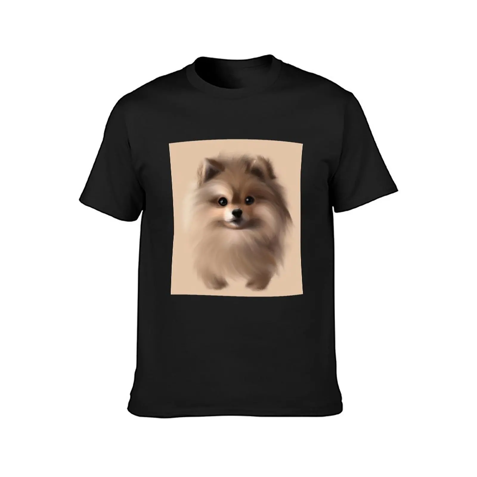 cute pomeranian puppy 1 T-shirt oversizeds sublime blacks workout shirts for men