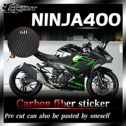 For Kawasaki NINJA400 Ninja400 6D Carbon fiber sticker protection film waterproof body sticker decoration modification