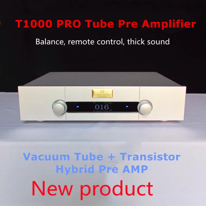 New T1000 PRO fully balanced remote control pre-stage hifi pre-amplifier Fever tube amplifier pre-stage Lao Yang audio