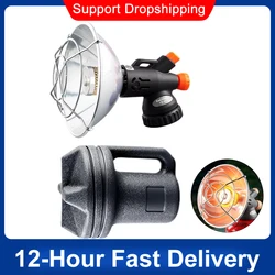 Black/Gray Propane Heater Stainless Steel Mini Camping Heater Safe Tent Heater Outdoor Heater  for Ice Fishing Hiking Hunting